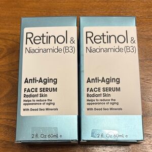 Lot of 2 SPA Cosmetics Retinol&Niacinamide(B3) Anti-Aging Face Serum New Sealed